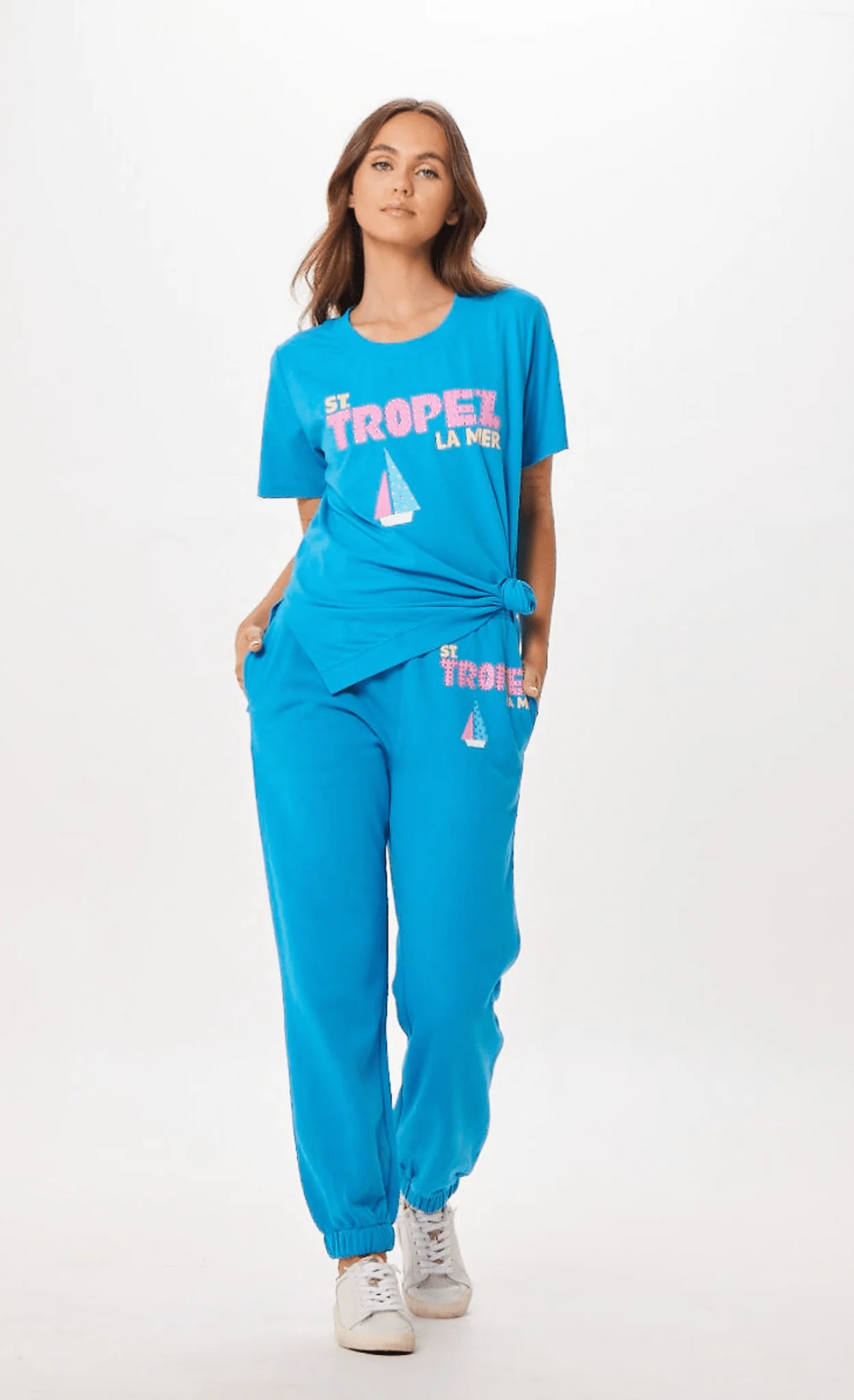 Bright Blue St. Tropez Jet Setter Surf Wash Jogger - Image 3
