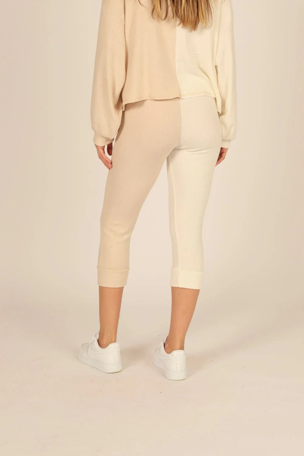 Brushed Hacci Rib Split Jogger - Image 4