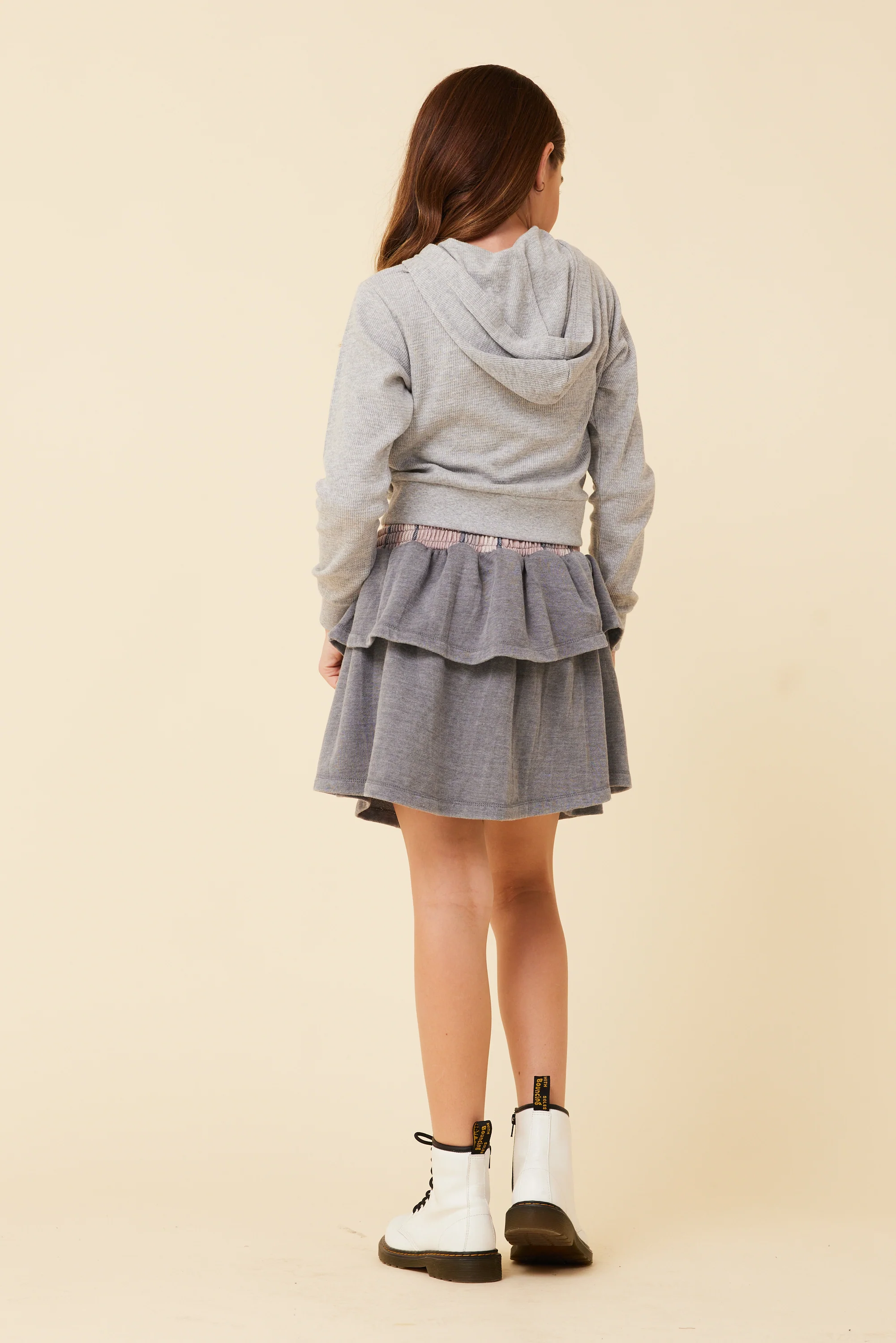 Plaid Waistband Layered Skirt - Image 4