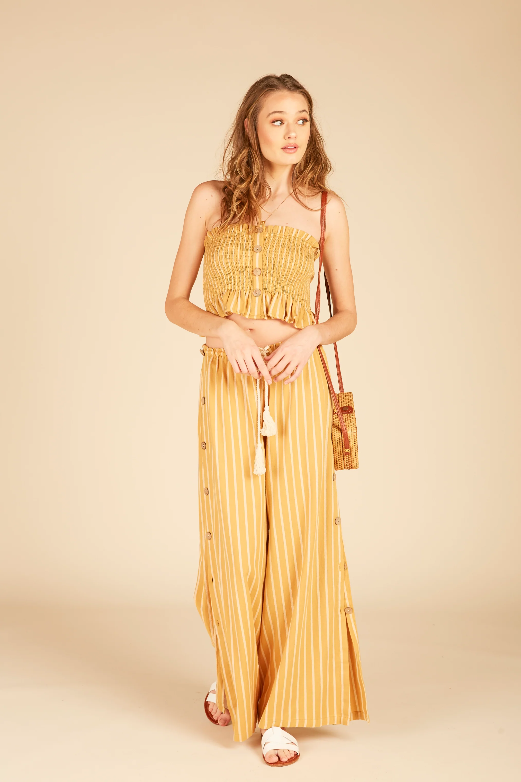 Smocked Button Tube Top - Image 3